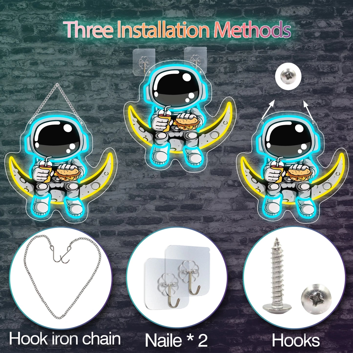 Astronaut Neon LED decoration