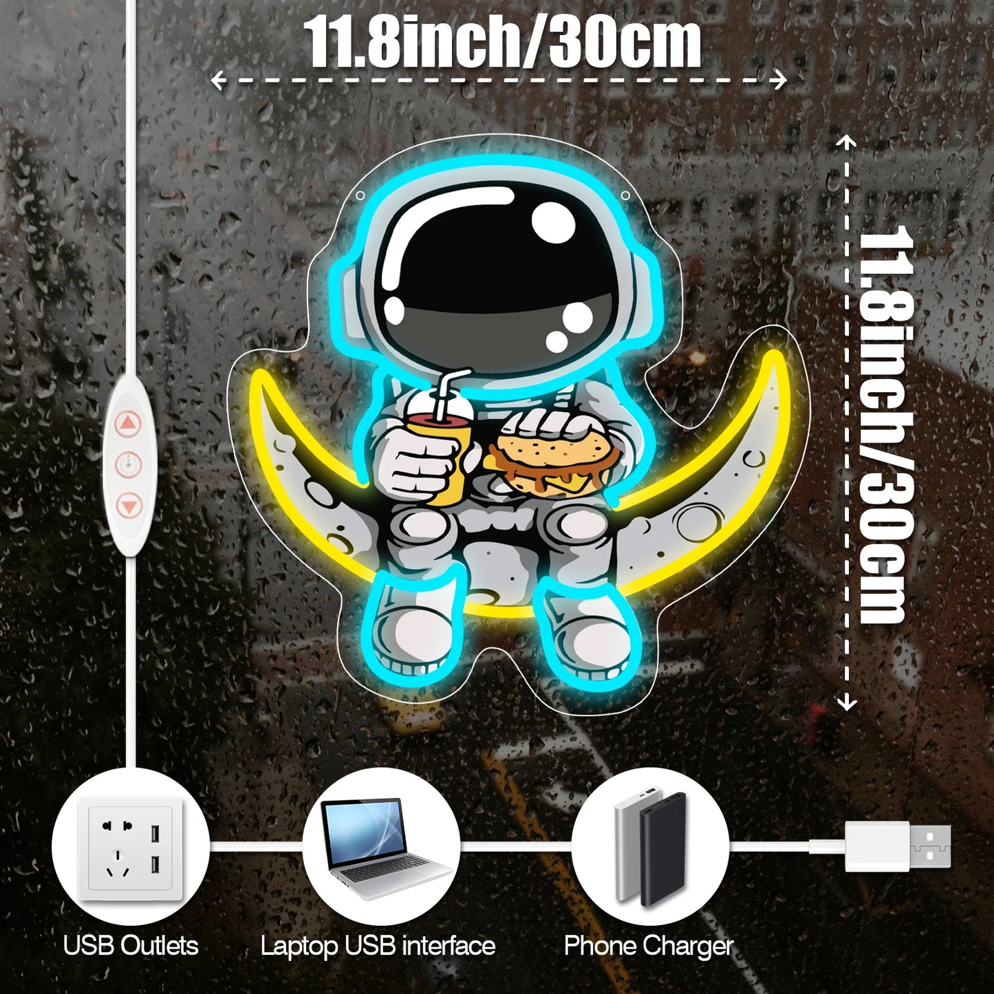 Astronaut Neon LED decoration
